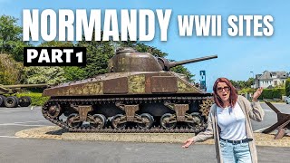 Normandy France WORLD WAR TWO sites PART 1  Omaha Beach American Cemetery Point Du Hoc Bayeux [upl. by Marie]