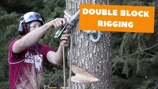 Double block rigging  Tree rigging systems [upl. by Airamalegna]