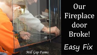 Fireplace Glass Replacement  Its Easy [upl. by Anitsirhcairam982]