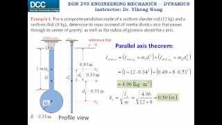 Dynamics Lecture 27 Mass moment of inertia [upl. by Yrollam]