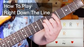 Right Down The Line Gerry Rafferty Guitar Lesson [upl. by Munford]