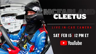 Cleetus McFarlands Live Daytona InCar Camera  NASCAR [upl. by Llertnov150]