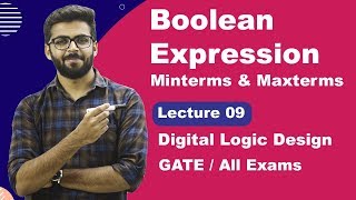 Boolean Expression in Hindi  Minterms and Maxterms in Boolean Algebra in Hindi  DLD GATE Lectures [upl. by Roee]