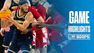 Michigan at Nebraska  HIGHLIGHTS  Big Ten Basketball  22425 [upl. by Bolger]