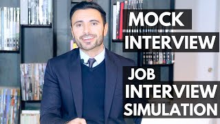 Job Interview Simulation and Training  Mock Interview [upl. by Ayotac]