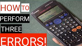 How To Perform Three Different Types Of Errors In The Scientific CalculatorSyntax Stack and Math [upl. by Renelle]