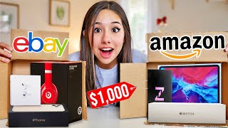 UNBOXING EXPENSIVE AMAZON MYSTERY BOX [upl. by Sarita]