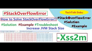 What is StackOverflowError  How to handle StackOverflowError  How to Increase JVM Stack Size Xss [upl. by Abagael]