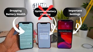 Very Important Settings Optimised Battery Charging  Save your iPhone battery health [upl. by Lumbard]