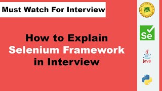 How To Explain Selenium Automation Framework In Interviews [upl. by Nnairret]