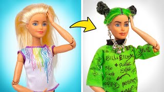 BarbieVerwandlung  DIY BillieEilishPuppe [upl. by Laws]