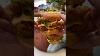 KFC Mighty Zinger Burger Recipe shorts kfc [upl. by Artemisia]