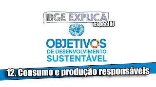 ODS 12 Consumo e produção responsáveis • IBGE Explica [upl. by Ispep]