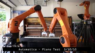 Automatica Robot Piano Tests [upl. by Notlew]