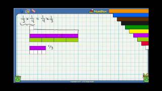 Cuisenaire Rods Multiplying Fractions Example [upl. by Junieta]