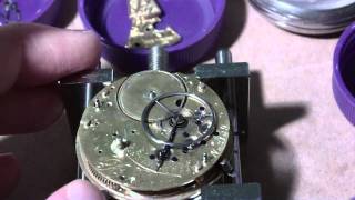 How I take apart a fusee pocket watch Perry Liverpool [upl. by Macfarlane]