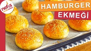 Evde Hamburger Ekmeği Tarifi  Tüm Aşamaları ile 🍔 [upl. by Kristie]