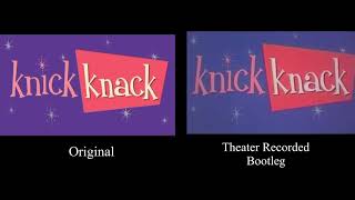 Pixar Short  Knick Knack Original VS Theater Recorded Bootleg Comparison [upl. by Iaras]