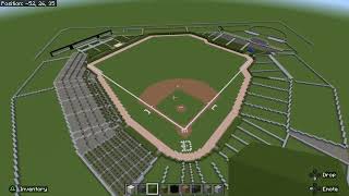 Comerica Park Minecraft The Beginning [upl. by Ardua]