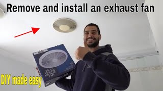 How to remove and install bathroom exhaust fan [upl. by Assiram]