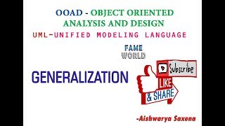 Lecture  3  UML  Generalization OOAD Object Oriented Analysis And Design [upl. by Etezzil121]