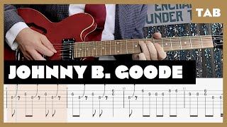 Chuck Berry  Johnny B Goode  Guitar Tab  Lesson  Cover  Tutorial [upl. by Witte]