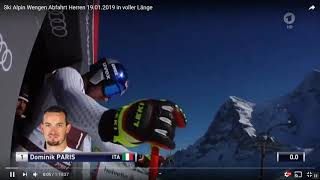 Wengen Abfahrt Herren 2019 [upl. by Agnesse670]