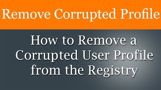 How to delete user account from registry in windows 7 [upl. by Ispep]