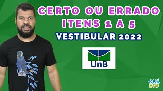 UNB 2022  Itens 1 a 5  A origem dos seres vivos continua sendo uma questão aberta à discussão na [upl. by Housum]