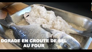 Dorade croute de sel marin cuite au four par JP Vigato [upl. by Zusman592]