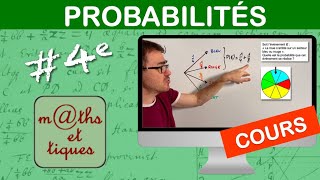 LE COURS  Probabilités  Quatrième [upl. by Kinnard]