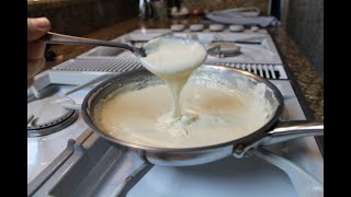 How to Make Basic White Sauce  Cream Sauce at its Simplest [upl. by Alcot848]