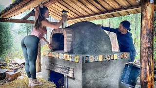 TIMELAPSE  DIY Wood Fired BRICK amp COB PIZZA OVEN  Start to Finish [upl. by Bradney]