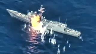 ExNavy Warship Hit By Missiles amp Torpedoes • RIMPAC 2016 [upl. by Ewold]