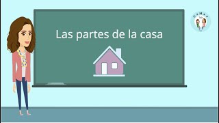 Las partes de la casa Spanish cartoons for kids GaMar Talk  Spanish classes Parts of the house [upl. by Tod]