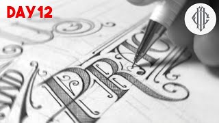 SATISFYING HAND LETTERING DRAWING LETTERING WITH A PENCIL [upl. by Aknaib]