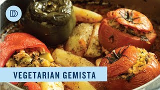 Vegetarian Gemista GreekStyle Stuffed Roasted Vegetables [upl. by Illyes]