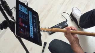 See the iRig BlueBoard app on iOS in action  take control of your music apps amp more from the floor [upl. by Gonnella608]