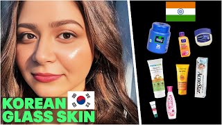 🇰🇷 Korean quotGlassSkinquot with 🇮🇳 Indian Products  Step by Step Guide  Unsponsored [upl. by Pfister]