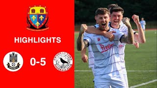 Caerleon 05 Cwmbrân Town  Gwent FA Senior cup  Quarter final highlights [upl. by Averi]