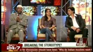 3Dr Zakir Naik Shahrukh Khan Soha Ali Khan on NDTV with Barkha Dutt [upl. by Aliuqehs]