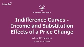 Indifference Curves  Income and Substitution Effects for Normal Goods I A Level and IB Economics [upl. by Euqram]