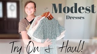 Modest Dresses Haul amp Try On Modest Amazon Dresses [upl. by Efram124]