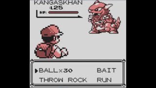 Catching Kangaskhan in Pokemon RedBlue speedrun [upl. by Balliett]