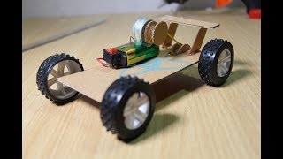 Homemade Dc Motor Car  Recycled [upl. by Nylarad365]