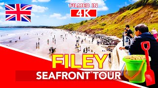 FILEY  Promenade and Beach Tour of Filey Yorkshire England [upl. by Ysnat837]