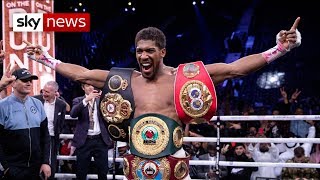 Anthony Joshua beats Andy Ruiz Jr to reclaim world heavyweight titles [upl. by Calvinna]