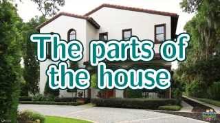 The Parts of the House for children with English pronunciation [upl. by Cerracchio]