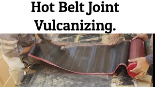 Conveyor Belt Hot Joint  Belt Vulcanizing [upl. by Lrem]