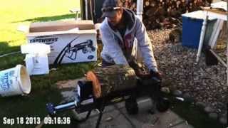 Yardworks 4 Ton Log Splitter [upl. by Aleetha]